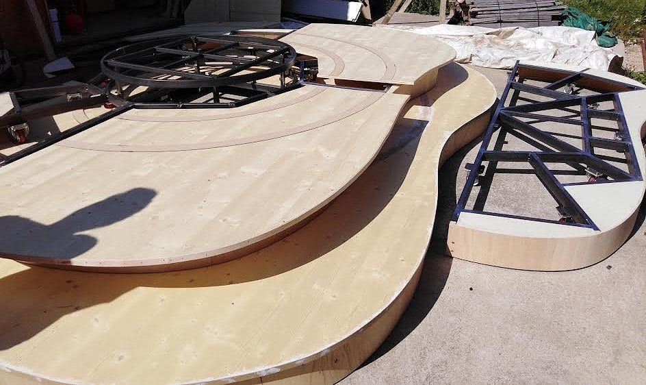 structure bois ferraille