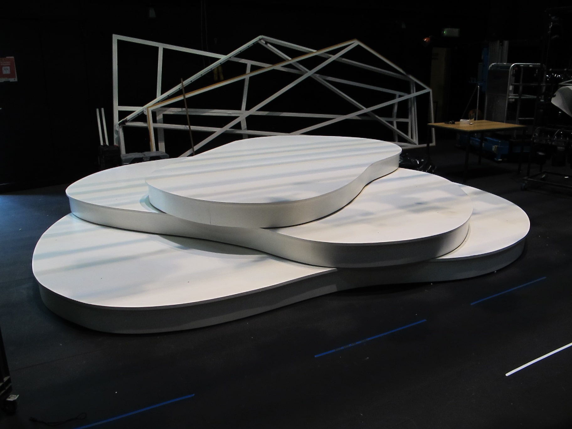 décor 3 plateformes en bois